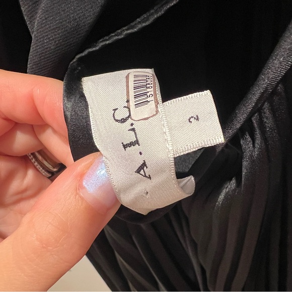 A.L.C Aries Satin Pleated Dress size 2 - Picture 5 of 5